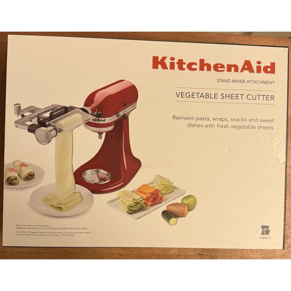 KitchenAid Vegetable Sheet Cutter Stand Mixed Attachment New